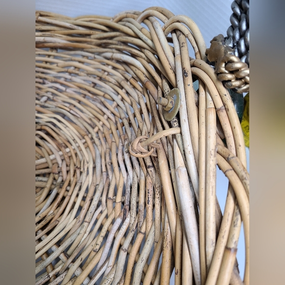 Vintage Maitland - Smith Reed Glass Wrought Iron Basket Floral - Picture 15 of 16